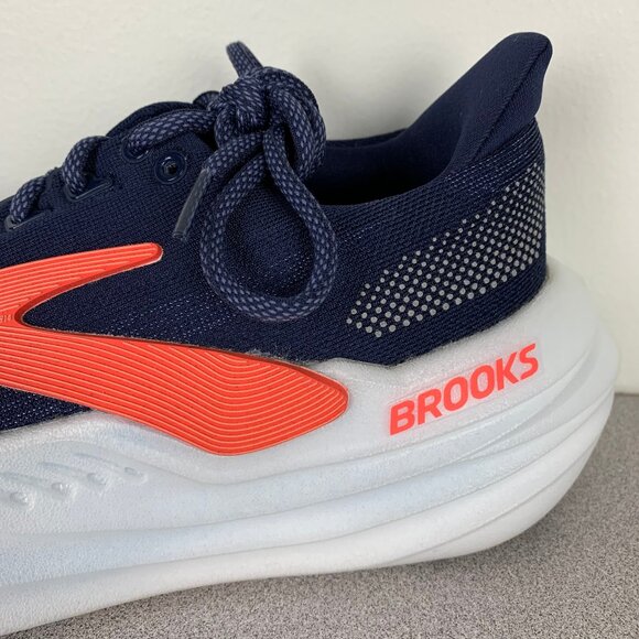 Brooks Glycerin Max Women's 8.5 B Peacoat/Blue Ribbon/Hot Coral Running Shoes - Picture 14 of 16